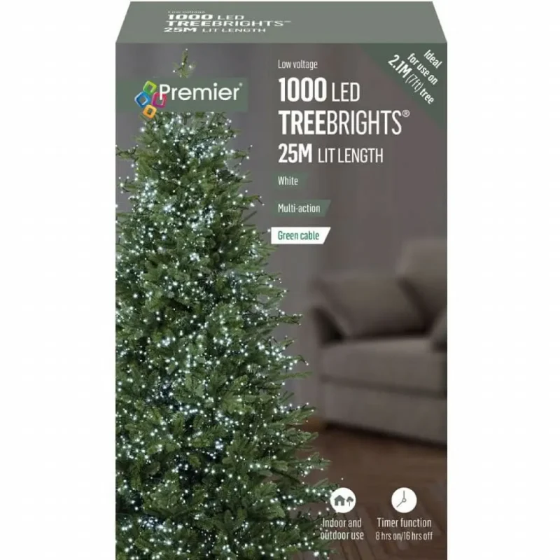 1000 premier white led christmas tree lights c27