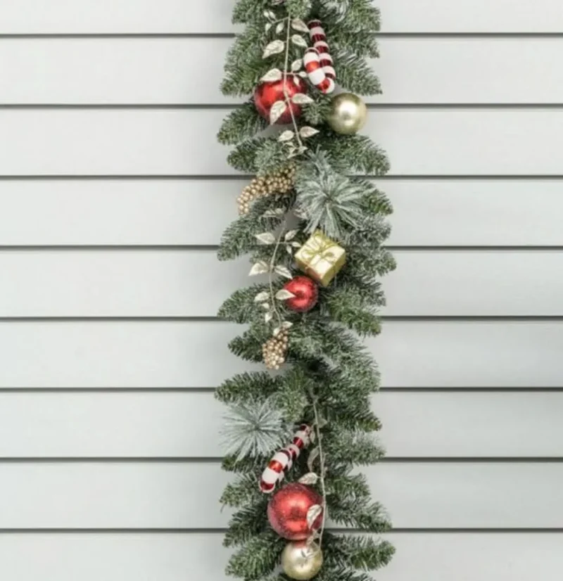 180cm candy cane ball garland for christmas decor