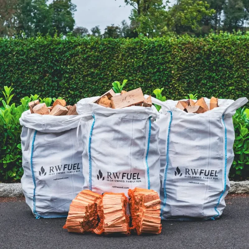 300kg kiln dried hardwood 3 trolley bags kindling easy returns