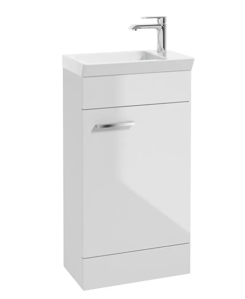 45cm gloss white floor vanity unit fch01wh by sonas