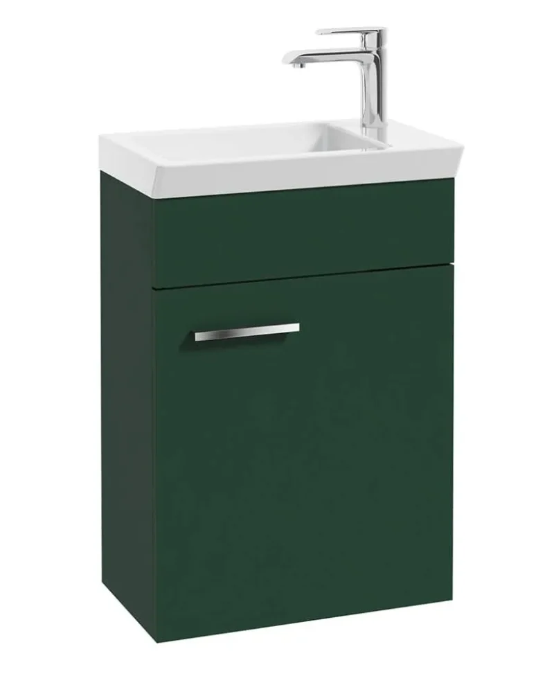 45cm matt green wall hung vanity unit sonas wch01mg