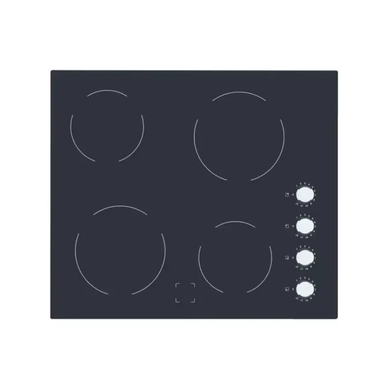 60cm black glass electrolux ceramic hob ehf6140isk