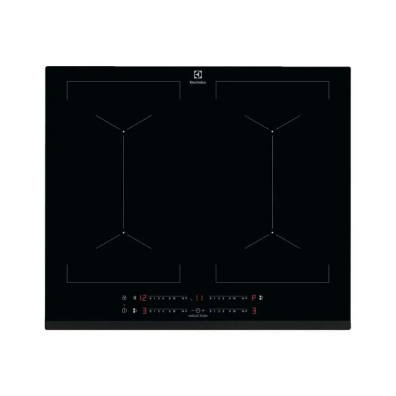 60cm black glass electrolux induction hob kiv644