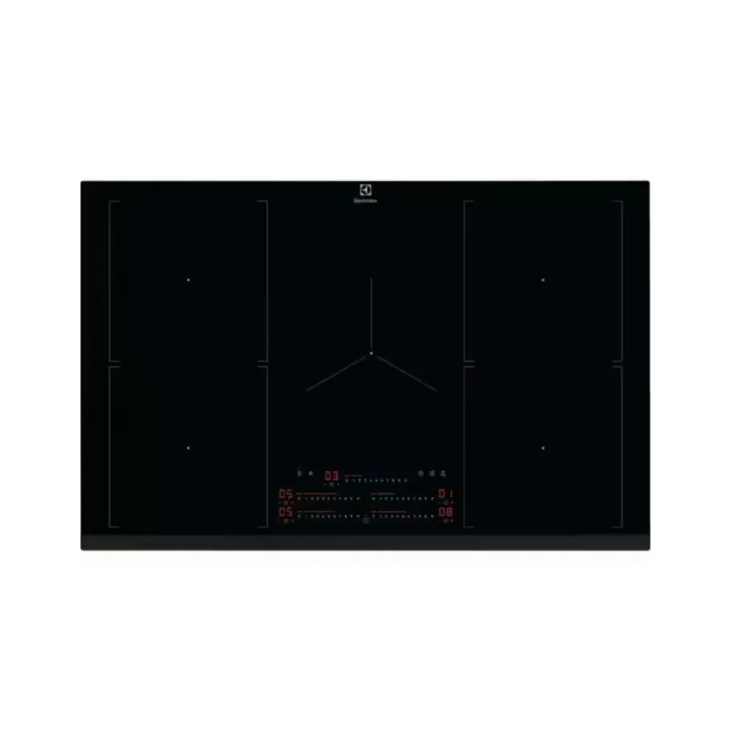 80cm black glass electrolux induction hob eiv8450