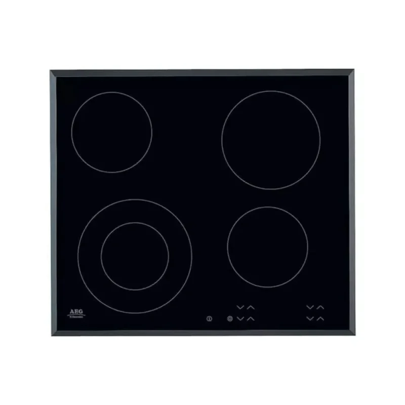 aeg 60cm black glass ceramic hob hk624010fb