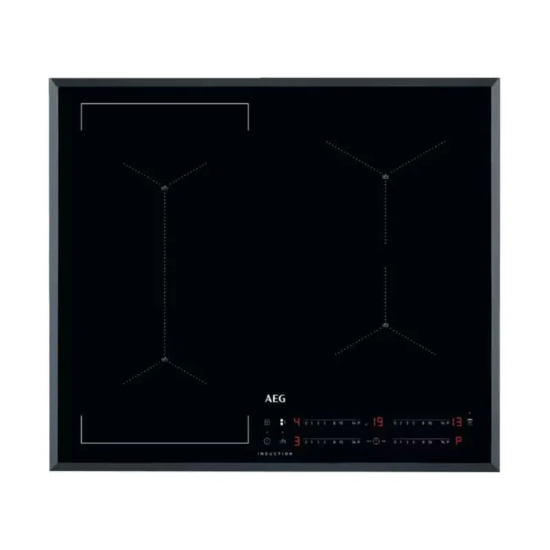 aeg 60cm black glass induction hob iae64421fb