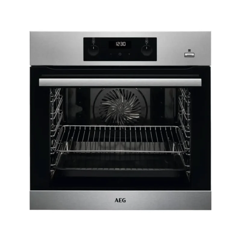 aeg bes355010m steambake built in oven with enamel finish