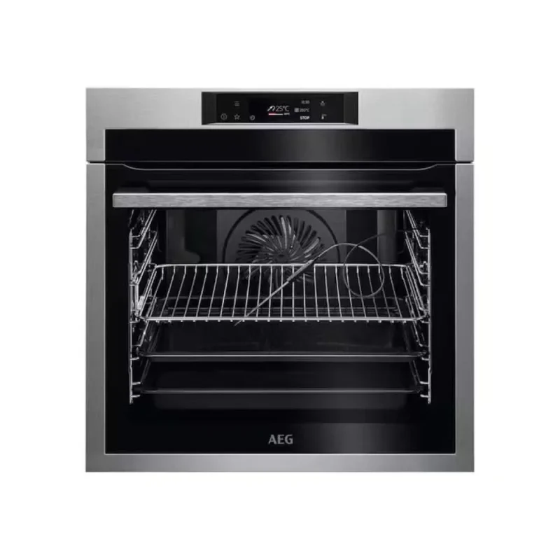 aeg pyroclean stainless steel single oven bpe742380m