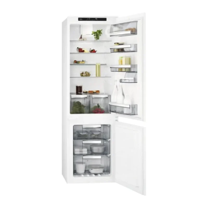 aeg sce818f6ts no frost fridge freezer