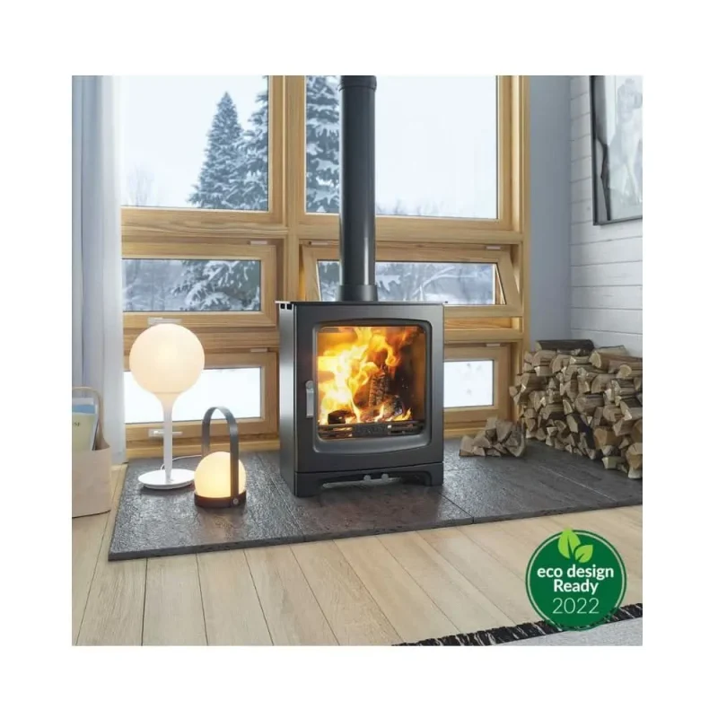 alderwood henley 6 7kw eco multi fuel stove matt black st195