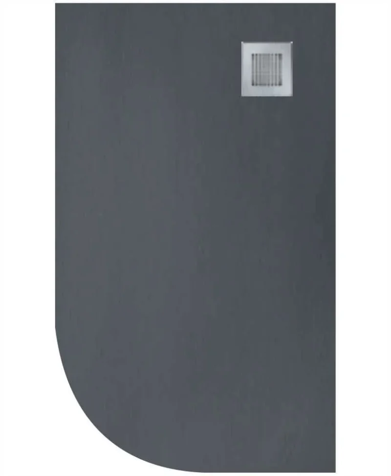 anthracite rh offset quadrant shower tray waste 1000x800mm nslq1080rhat