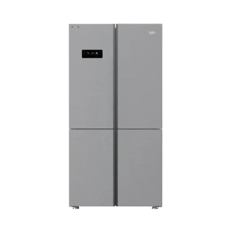 beko 182cm stainless steel fridge freezer mn1436224ps