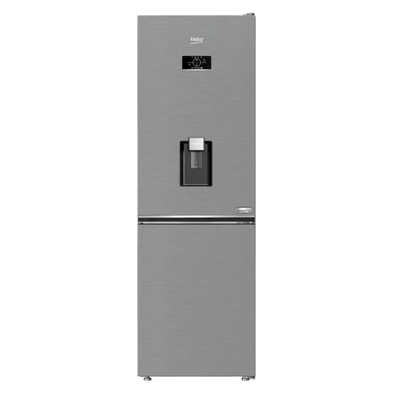 beko 186 5x59 5cm silver fridge freezer cnb3g4686dvps