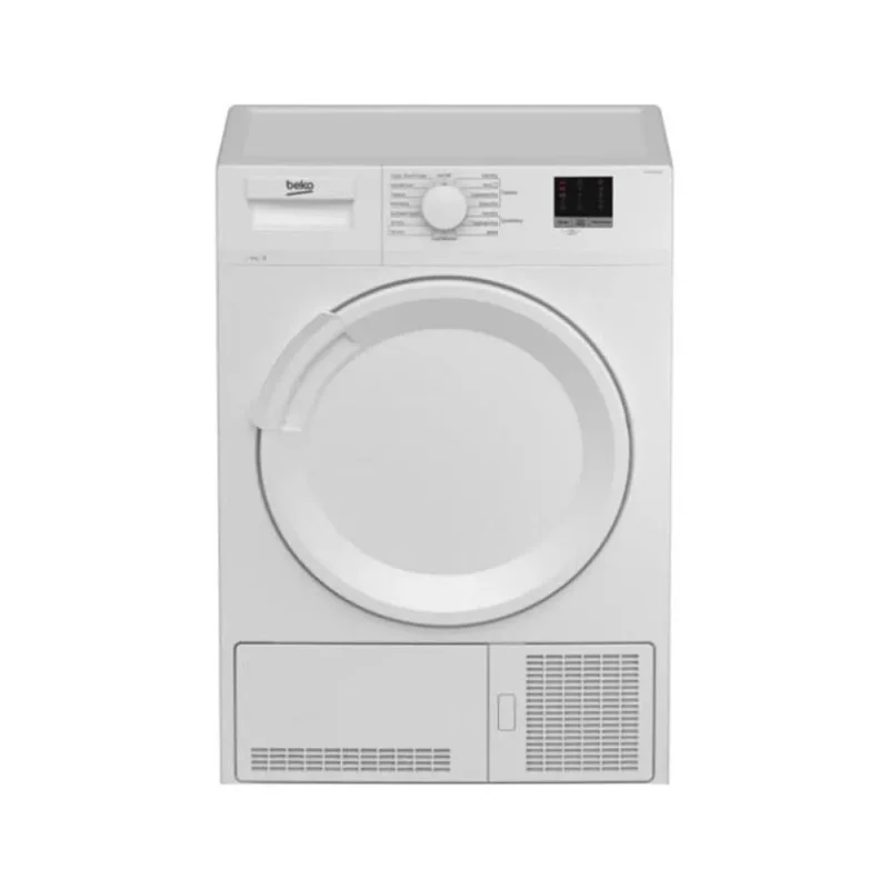 beko 8kg white condenser dryer dtlce80051w efficient drying