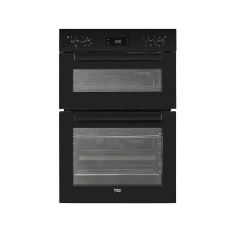 beko bbdf22300b double oven space saving dual cooking