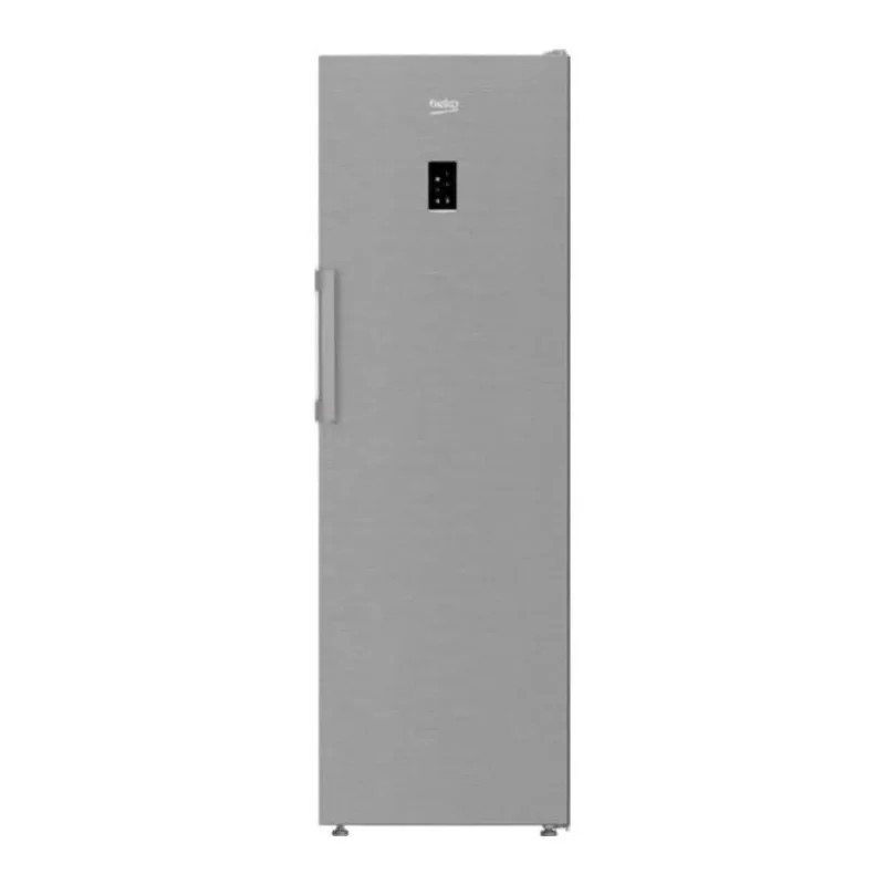 beko larder fridge 186x60cm harvestfresh stainless steel lnp4686lvps