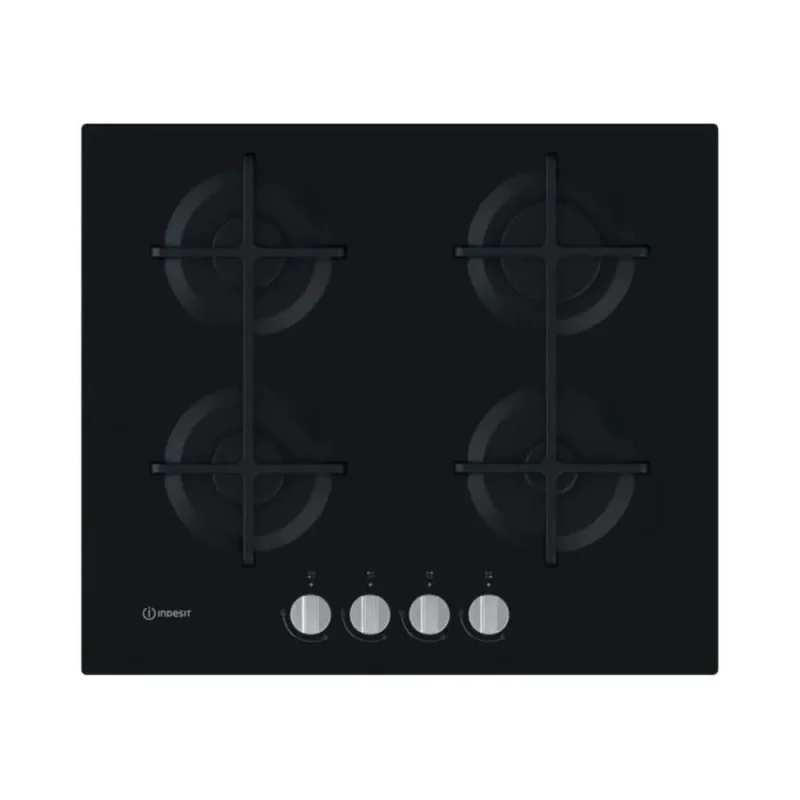 black glass 60cm indesit gas hob ing 61t bk uk