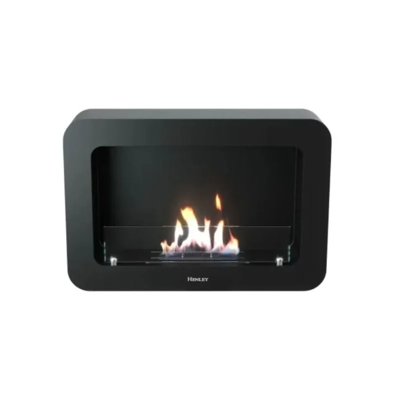 black wall mounted bio ethanol stove henley bio af 13014