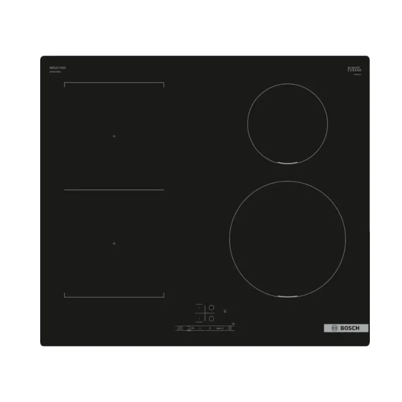 bosch 60cm black glass induction hob pwp611bb5b