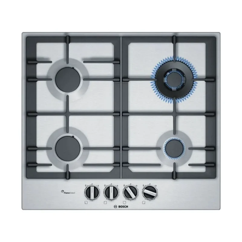 bosch 60cm brushed steel gas hob pch6a5b90