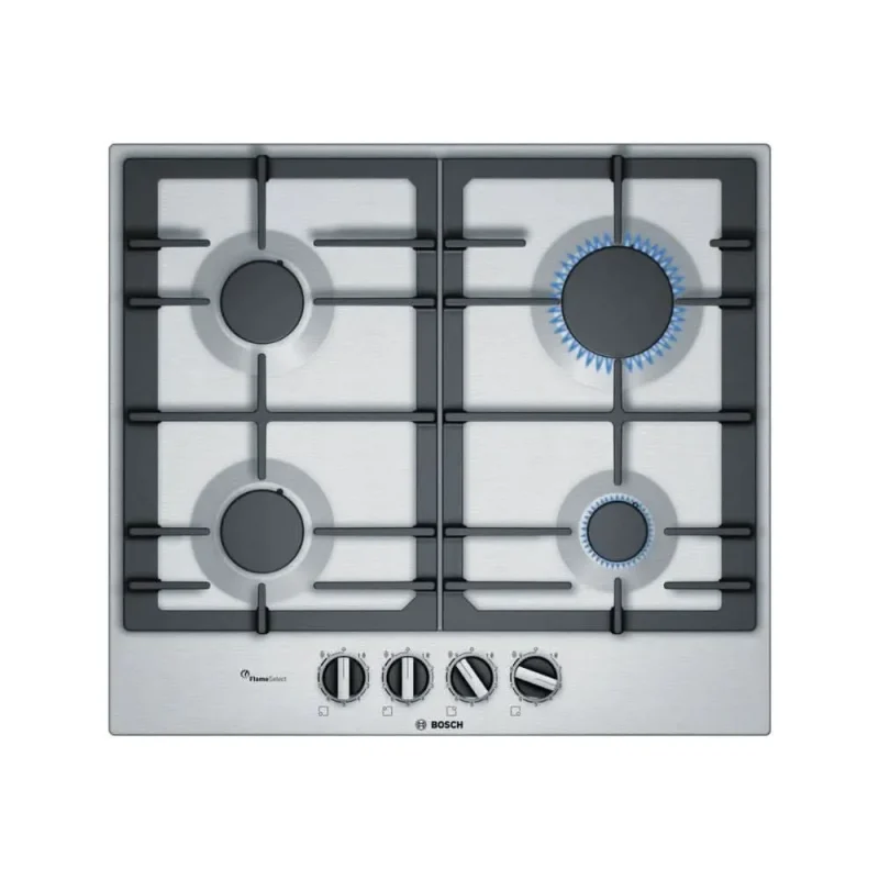 bosch 60cm brushed steel gas hob pcp6a5b90