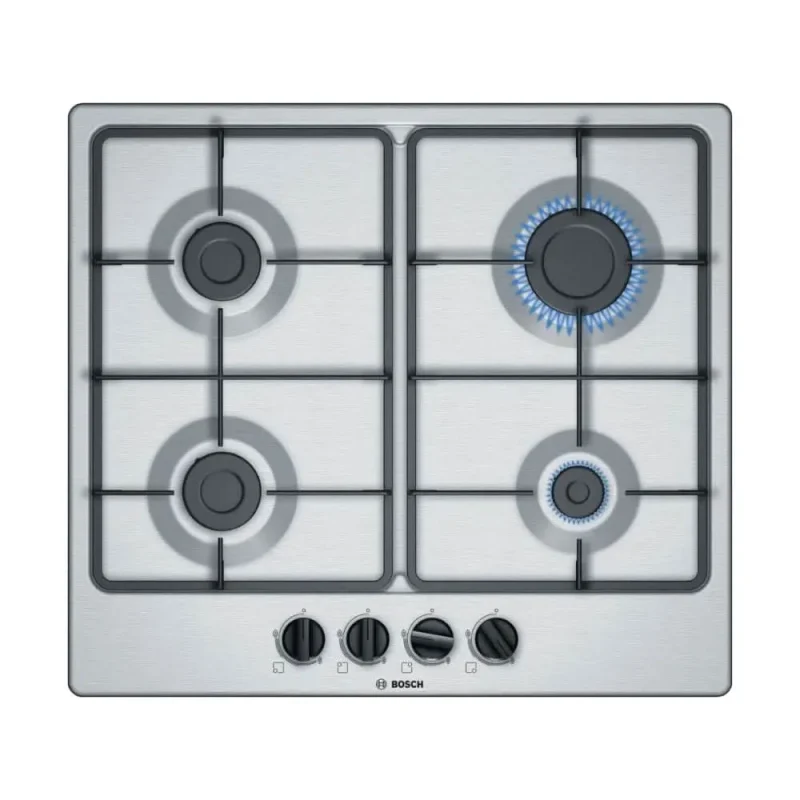 bosch 60cm brushed steel gas hob pgp6b5b60