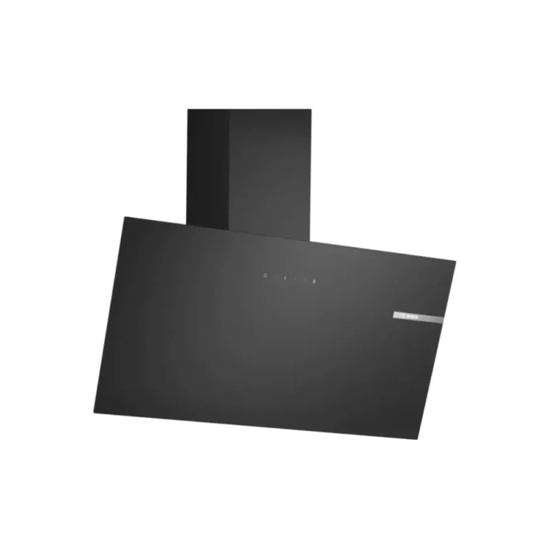 bosch 80cm black glass chimney hood dwk85dk60b