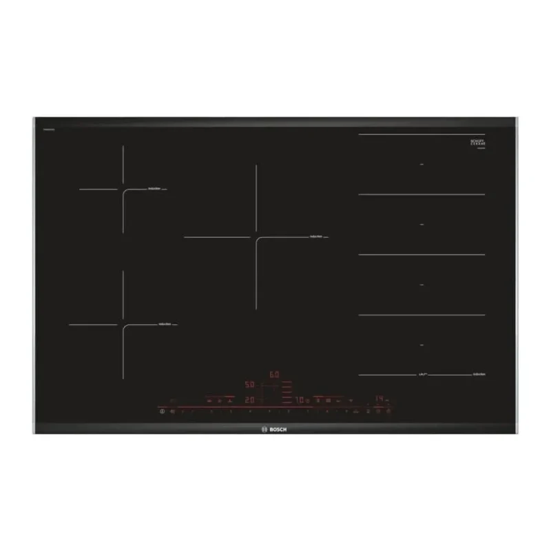 bosch 80cm black glass flex induction hob