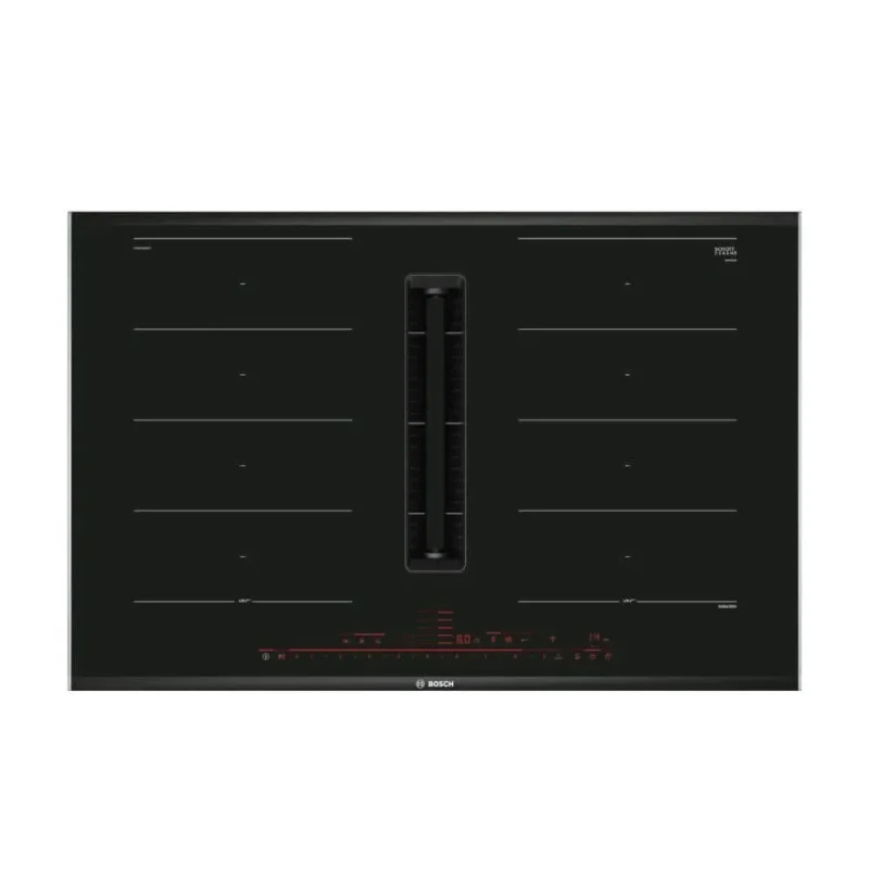 bosch 80cm black glass vented induction hob