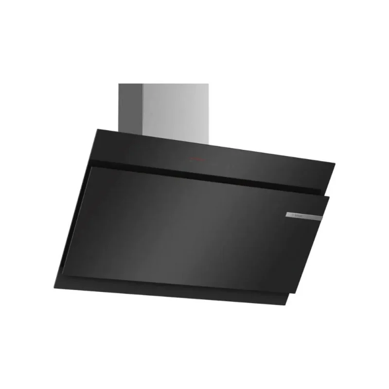 bosch 90cm black glass angled chimney hood dwk97jq60b