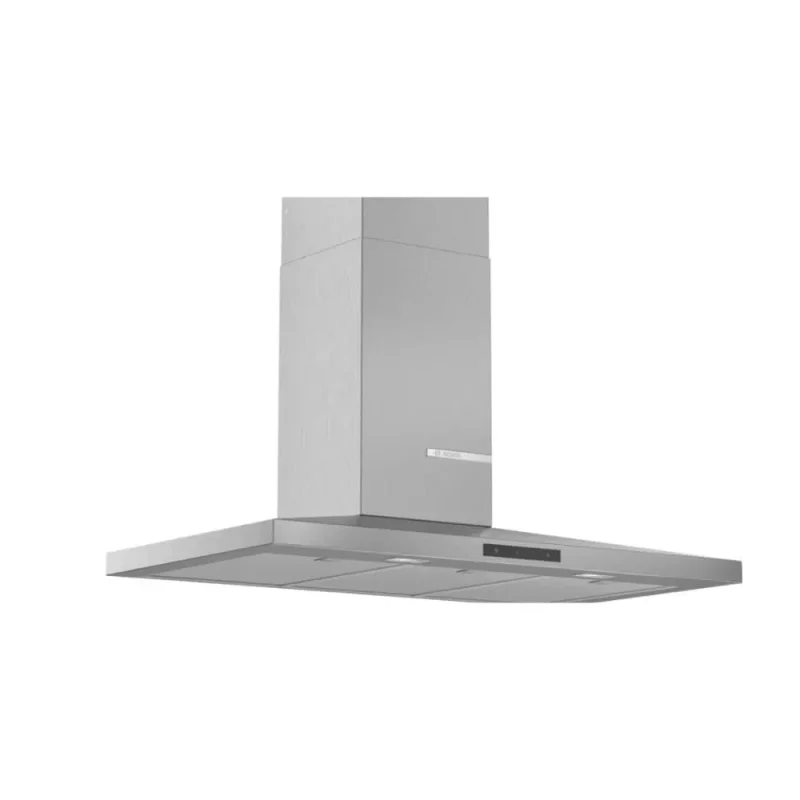 bosch 90cm brushed steel pyramid chimney hood dwq96dm50b