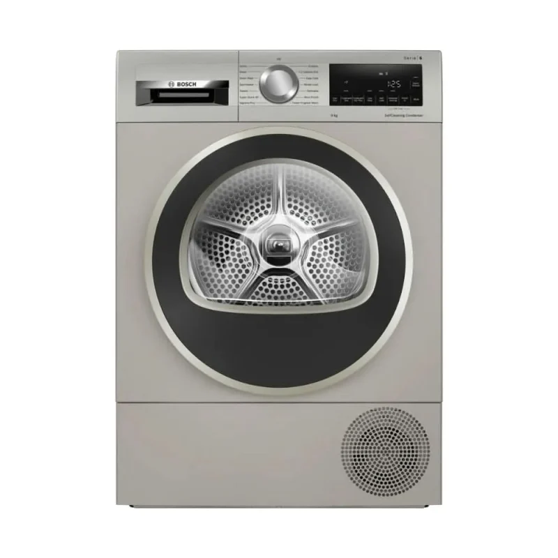 bosch 9kg heat pump condenser dryer silver inox wqg245s9gb