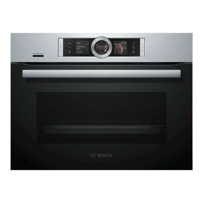 bosch brushed steel series 8 compact steam oven csg656bs7b