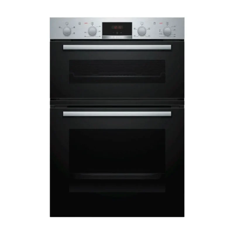 bosch series 2 brushed steel double oven mha133br0b