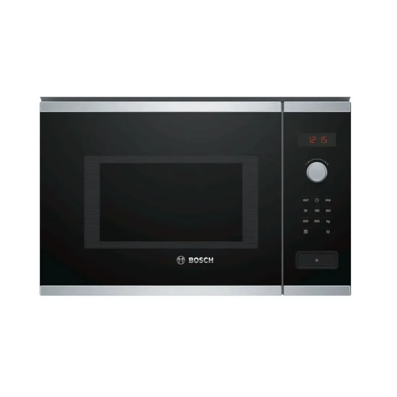 bosch series 4 900w brushed steel microwave bfl553ms0b