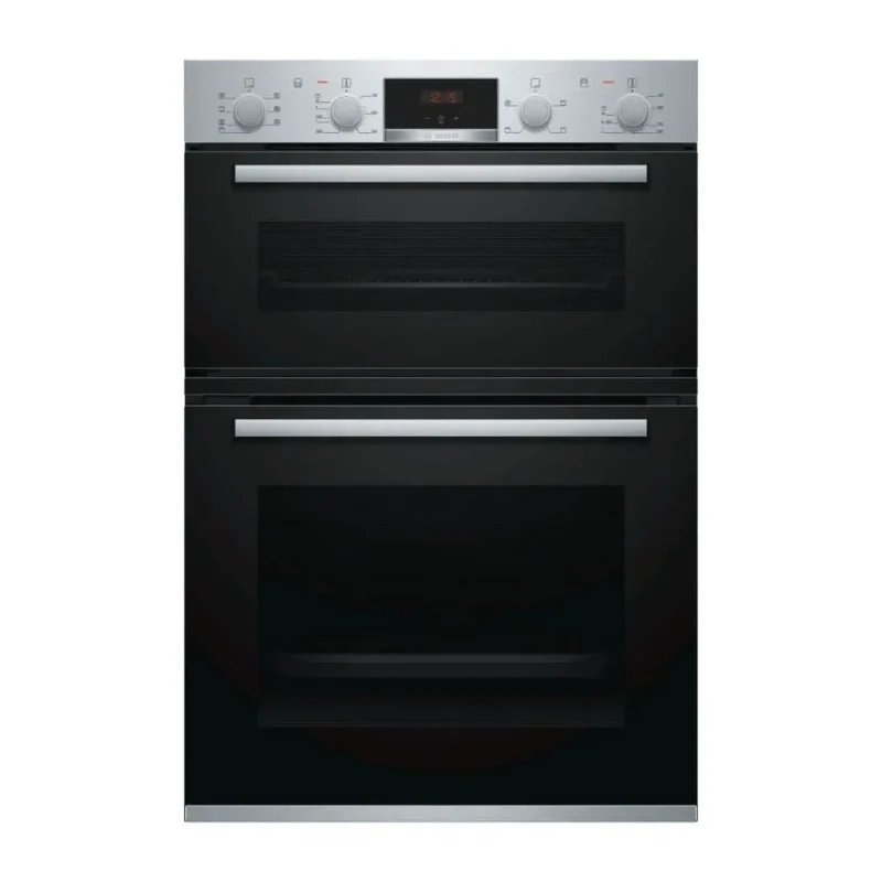 bosch series 4 brushed steel double oven mbs533bs0b