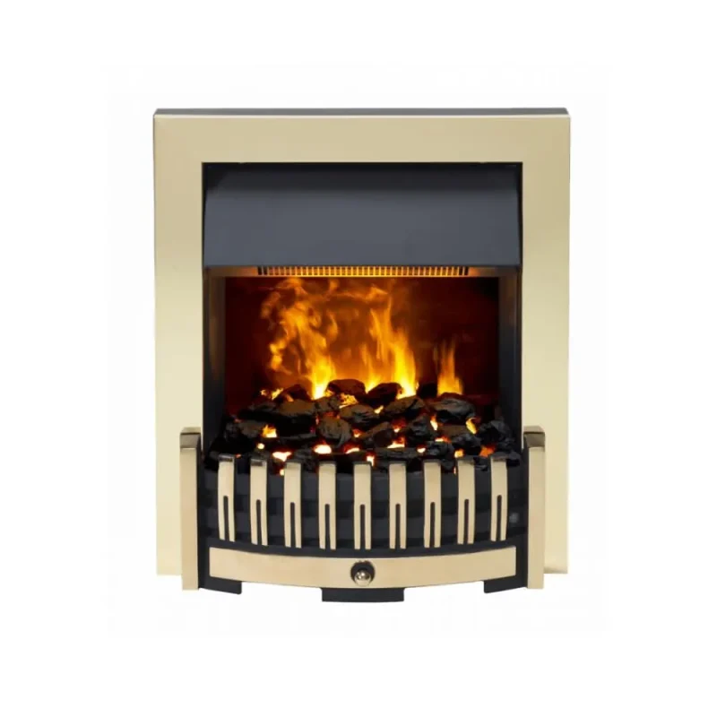 dimplex danville brass electric stove insert dnv20br