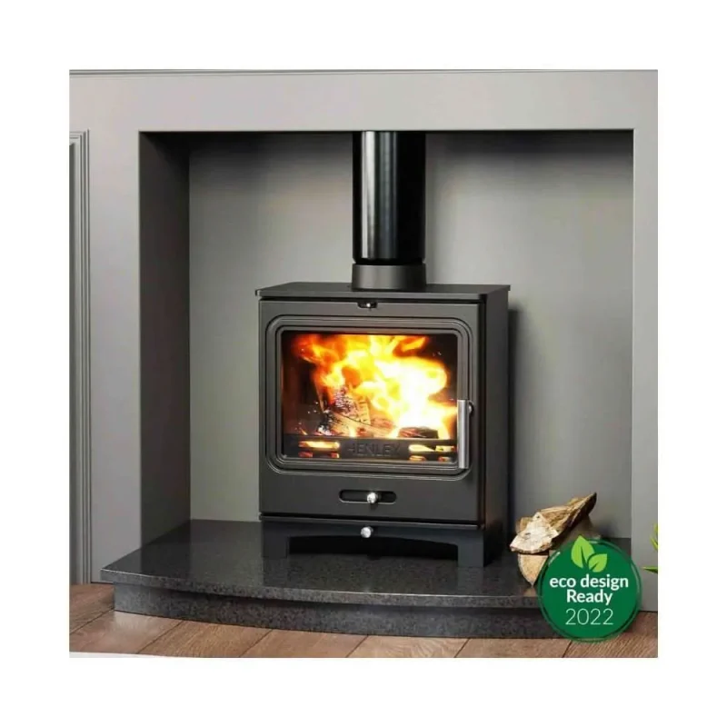 eco friendly 5kw multi fuel stove matt black henley clearwood st445