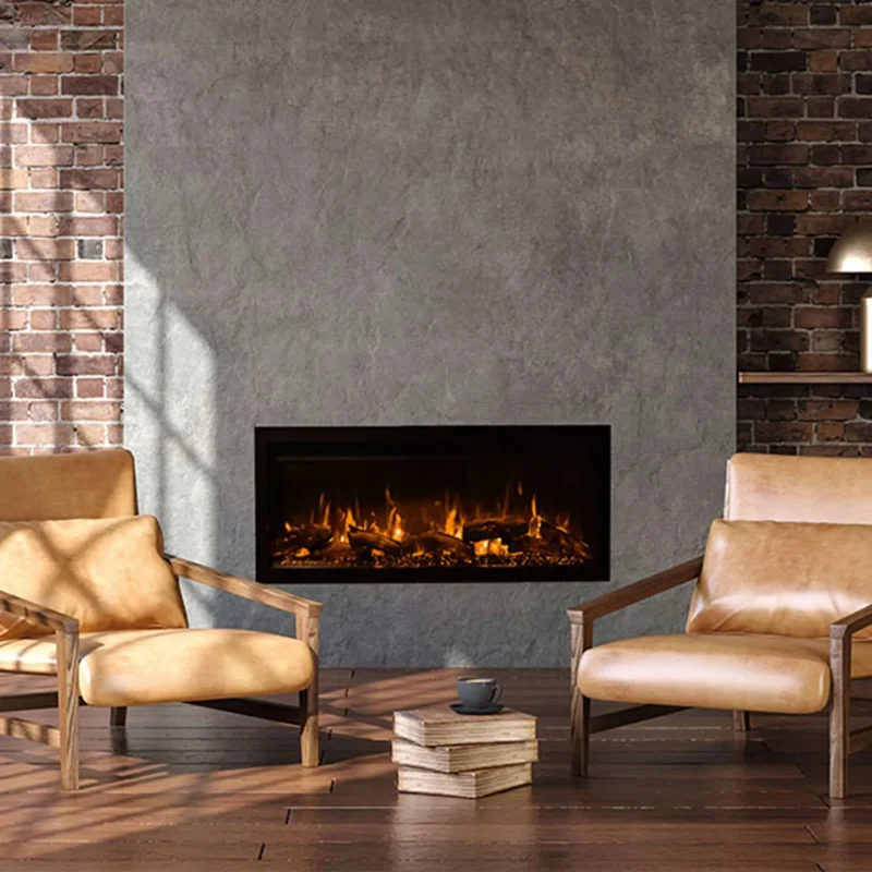 elcofire motion 1100 electric fireplace modern heating solution