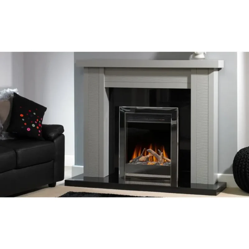 evonic argenta 16 electric fireplace insert black nickel remote control evarg16bn