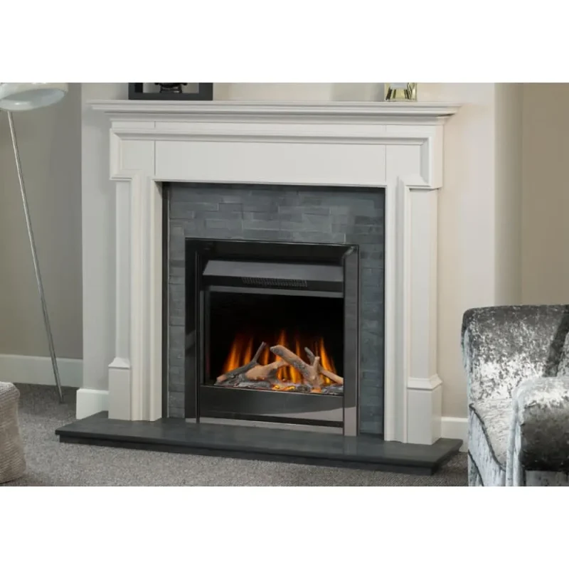 evonic argenta 22 electric fireplace insert black nickel remote control