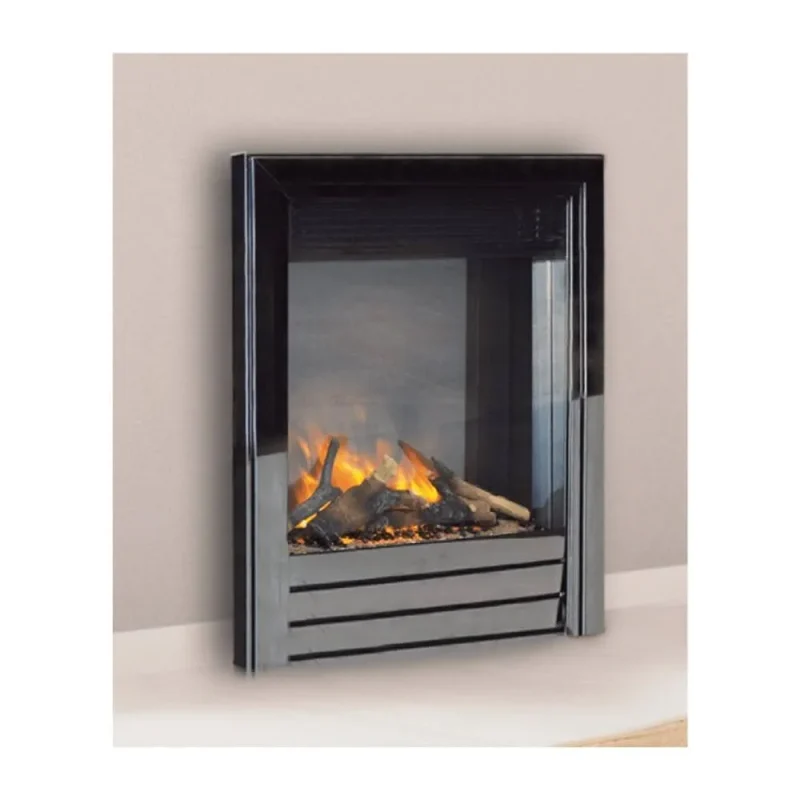 evonic colorado black nickel electric fireplace insert manual control