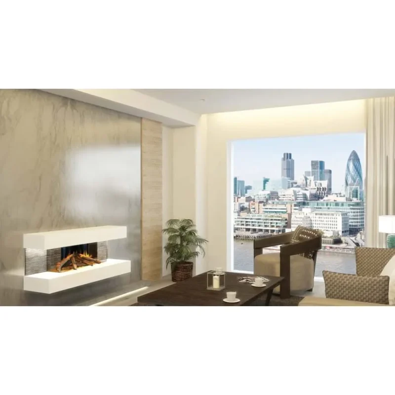 evonic compton 2 white electric fire evecom2whbe