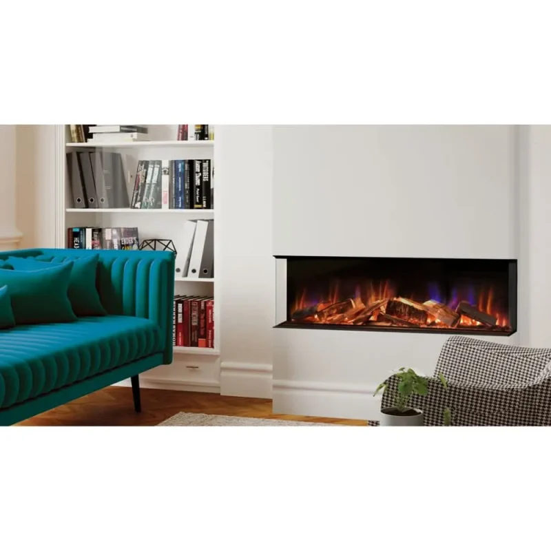 evonic electra 1250 electric fire glass front eve1250gf