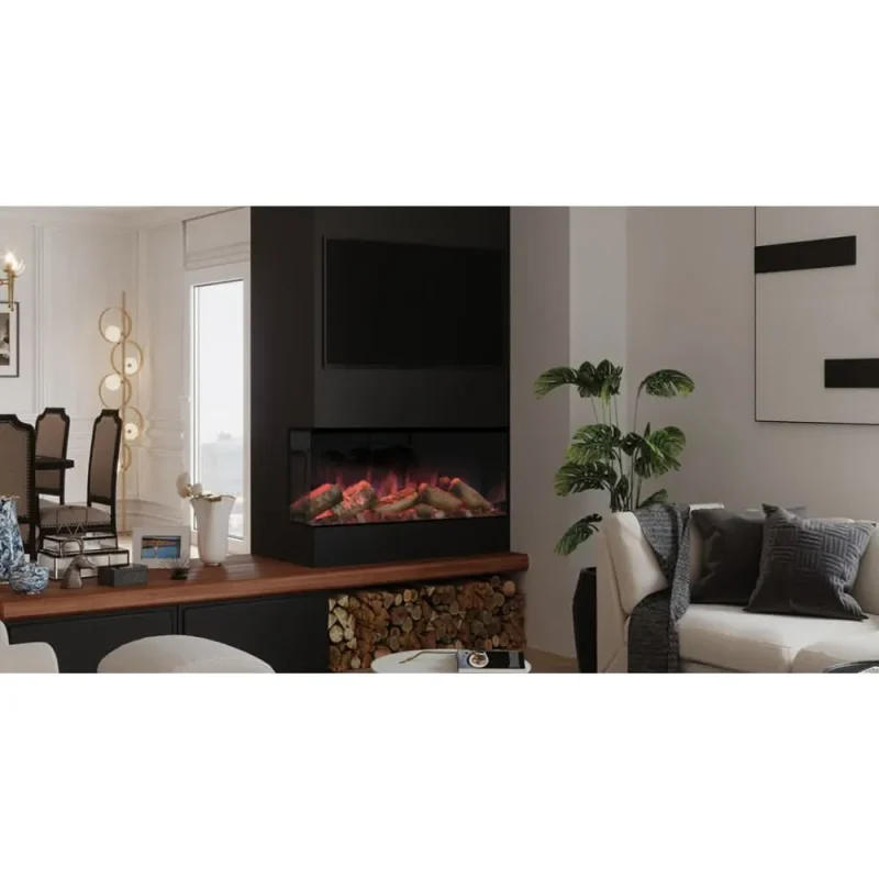 evonic halo 1250 xt electric fire integrated stylish heating solution