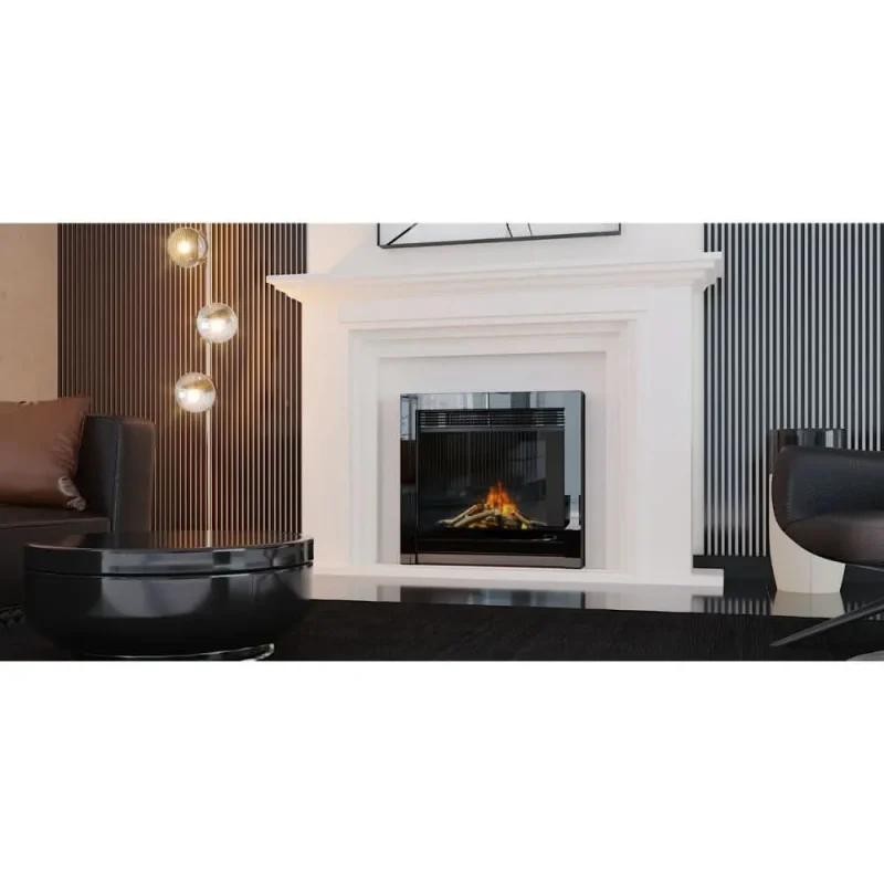 evonic kepler 22 electric fire insert black evespbkf