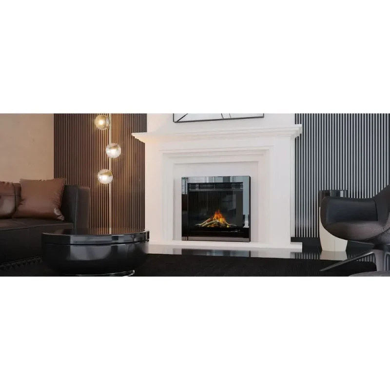 evonic kepler 22 electric fireplace insert black frame