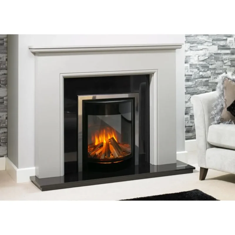 evonic sphera 17 electric fireplace insert chrome evsph16ch