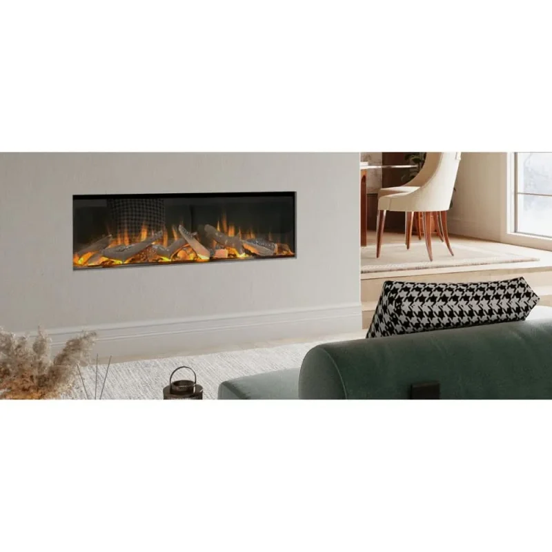 evonic volante 1250 electric fire with glass front evvol1250