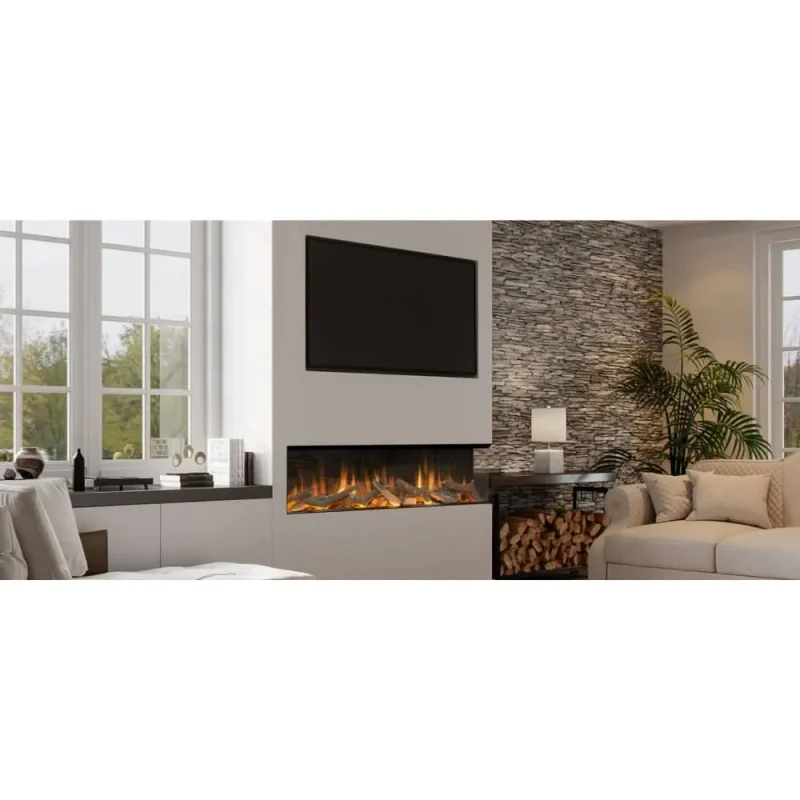 evonic volante 1500 glass electric fireplace evvol1500